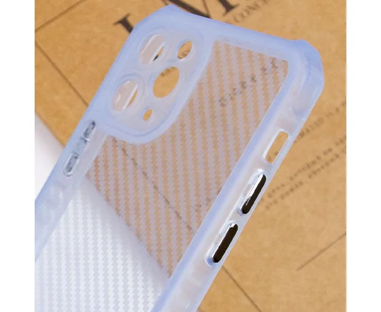 Чохол TPU Ease Carbon для Apple iPhone 11 Pro Max (6.5") Синій / Прозорий