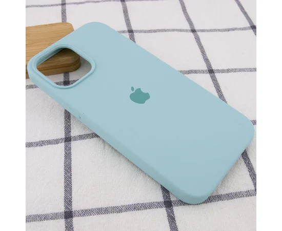 Чехол Silicone Case Square Full Camera Protective (AA) для Apple iPhone 11 Pro Max (6.5") Бирюзовый / Light Turquoise