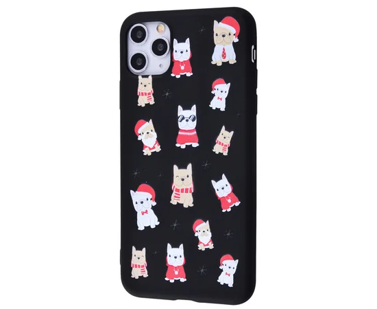 TPU чехол WAVE Fancy для Apple iPhone 11 Pro Max (6.5") Dogs / Black