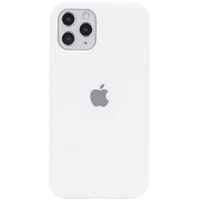 Чохол Silicone case (A) (з закритим низом) для Apple iPhone 11 Pro Max (6.5 ") Білий / White
