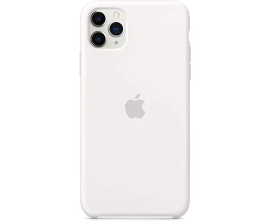 Чехол Silicone case (AAA) для Apple iPhone 11 Pro Max (6.5") Белый / Ivory white