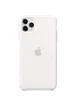 Чехол Silicone case (AAA) для Apple iPhone 11 Pro Max (6.5") Белый / Ivory white
