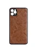 Кожаный чехол PU Retro classic для Apple iPhone 11 Pro Max (6.5") Коричневый
