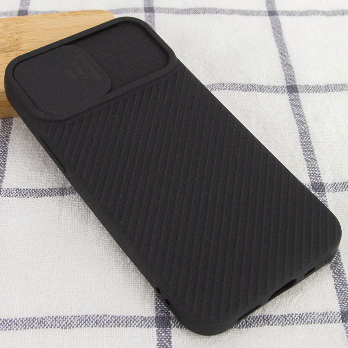 Чехол Camshield Square TPU со шторкой для камеры для Apple iPhone 11 Pro Max (6.5") Черный