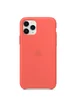 Чехол Silicone case (A) для Apple iPhone 11 Pro Max (6.5") Розовый / Living coral