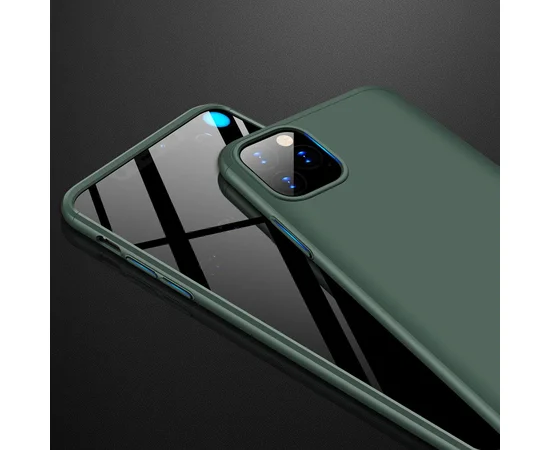 Пластиковая накладка GKK LikGus 360 градусов для Apple iPhone 11 Pro Max (6.5") Темно-зеленый