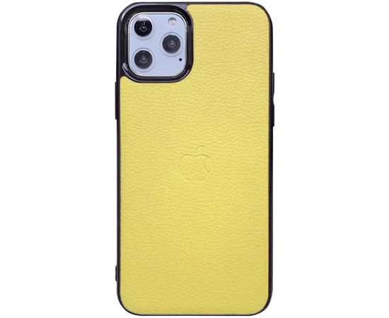 Кожаная накладка Epic Vivi Logo series для Apple iPhone 11 Pro Max (6.5") Желтый