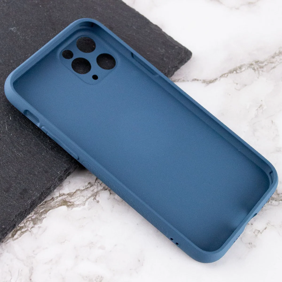 TPU + Glass чохол Matte Candy Full camera для Apple iPhone 11 Pro Max (6.5 ") Синій