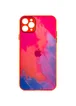 Чехол TPU+Glass Impasto abstract для Apple iPhone 11 Pro Max (6.5") Pink blue