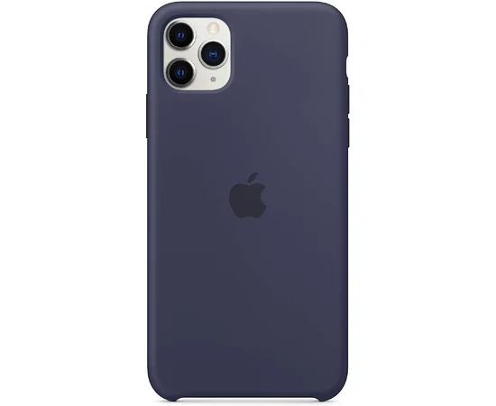 Чехол Silicone case (AAA) для Apple iPhone 11 Pro Max (6.5") Синий / Midnight Blue
