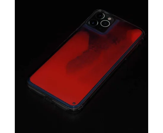 Неоновый чехол Neon Sand glow in the dark для Apple iPhone 11 Pro Max (6.5") Синий / Оранжевый