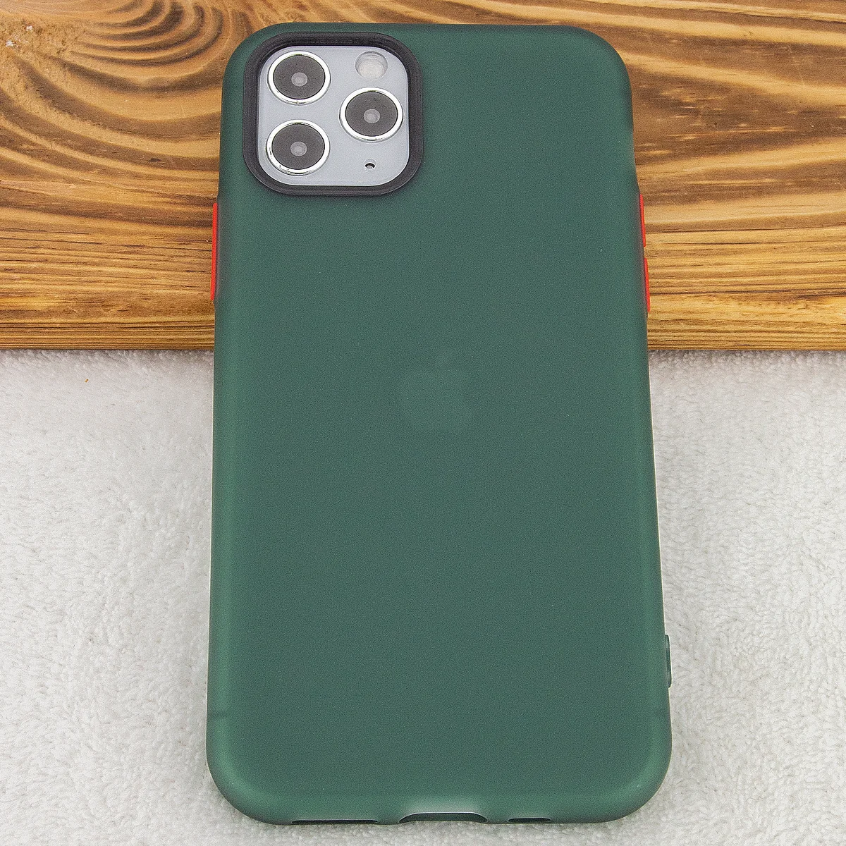 Чехол-накладка Epik Moon Eclipse series для Apple iPhone 11 Pro Max (6.5") Темно-зеленый / Красный