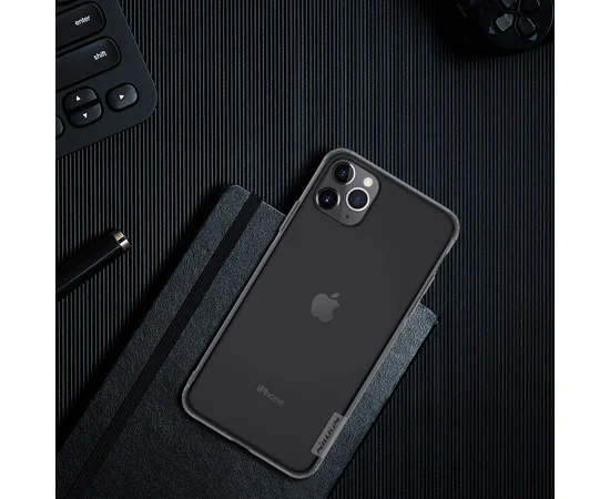 TPU чехол Nillkin Nature Series для Apple iPhone 11 Pro Max (6.5") Серый (прозрачный)
