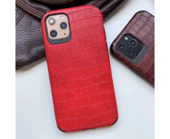 Кожаная накладка Epic Vivi Crocodile series для Apple iPhone 11 Pro Max (6.5") Красный
