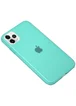 Силиконовый матовый полупрозрачный чехол для Apple iPhone 11 Pro Max (6.5") Голубой / Marine Green