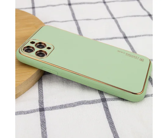 Кожаный чехол Xshield для Apple iPhone 11 Pro Max (6.5") Зеленый / Pistachio