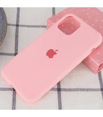 Чохол Silicone case (A) (з закритим низом) для Apple iPhone 11 Pro Max (6.5 ") Рожевий / Pink