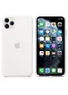 Чехол Silicone case (A) (с закрытым низом) для Apple iPhone 11 Pro Max (6.5") Бежевый / Creamy White