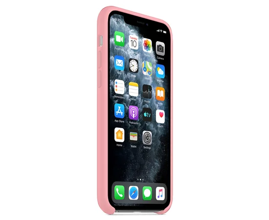 Чехол Silicone case (A) для Apple iPhone 11 Pro Max (6.5") Розовый / Pink