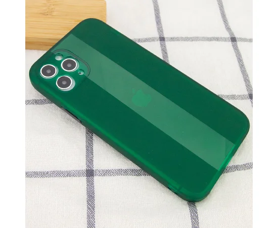 Чехол TPU Glossy Line Full Camera для Apple iPhone 11 Pro Max (6.5") Зеленый