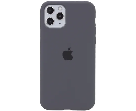 Чохол Silicone case (A) (з закритим низом) для Apple iPhone 11 Pro Max (6.5 ") Сірий / Dark Grey