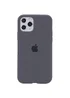 Чохол Silicone case (A) (з закритим низом) для Apple iPhone 11 Pro Max (6.5 ") Сірий / Dark Grey