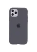 Чохол Silicone case (A) (з закритим низом) для Apple iPhone 11 Pro Max (6.5 ") Сірий / Dark Grey