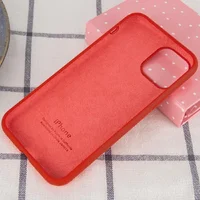 Чехол Silicone Case Full Protective (AA) для Apple iPhone 11 Pro Max (6.5") Красный / Dark Red