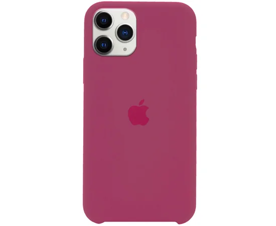Чехол Silicone Case (AA) для Apple iPhone 11 Pro Max (6.5") Красный / Rose Red