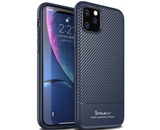 TPU чехол iPaky Musy Series для Apple iPhone 11 Pro Max (6.5") Синий