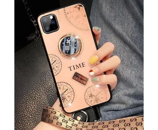 TPU+Glass чехол TYBOMB Shinig Watch для Apple iPhone 11 Pro Max (6.5") Розовый