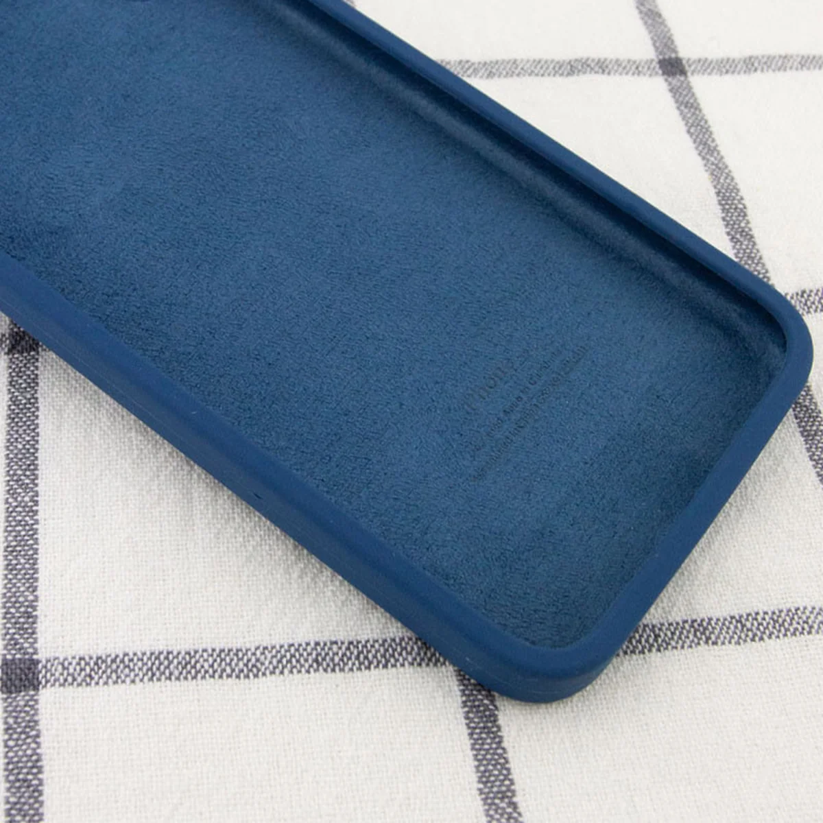 Чохол Silicone Case Square Full Camera Protective (AA) для Apple iPhone 11 Pro Max (6.5 ") Синій / Navy blue