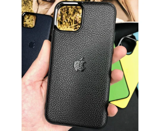 Кожаная накладка Epic Vivi Logo series для Apple iPhone 11 Pro Max (6.5") Черный