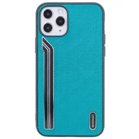 TPU чехол SHENGO Textile series для Apple iPhone 11 Pro Max (6.5") Зеленый