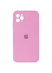 Чехол Silicone Case Square Full Camera Protective (AA) для Apple iPhone 11 Pro Max (6.5") Розовый / Light pink