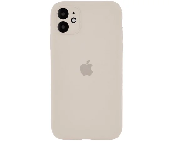 Чехол Silicone Case Full Camera Protective (АА) для Apple iPhone 11 Pro Max (6.5") Серый / Stone