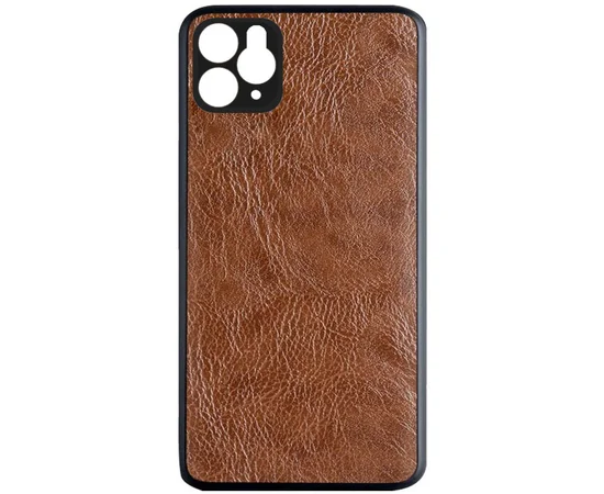 Кожаный чехол PU Retro classic для Apple iPhone 11 Pro Max (6.5") Коричневый