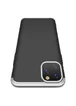 Пластиковая накладка GKK LikGus 360 градусов для Apple iPhone 11 Pro Max (6.5") Черный / Серебряный