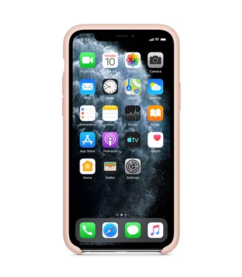 Силіконовий чохол Soft cover для Apple iPhone 11 Pro Max (6.5 ") Рожевий / Pink Sand