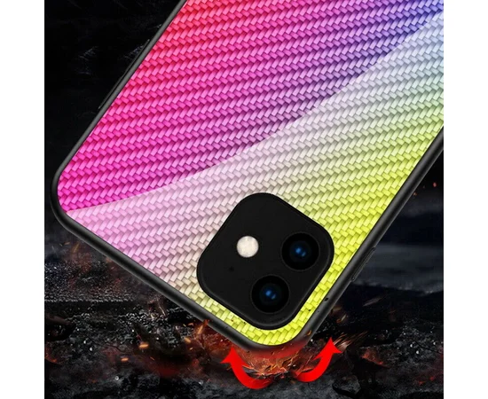 TPU+Glass чехол Twist для Apple iPhone 11 Pro Max (6.5") Сиреневый