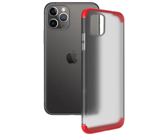 Матовая PC накладка GKK LikGus 360 градусов для Apple iPhone 11 Pro Max (6.5") Красный