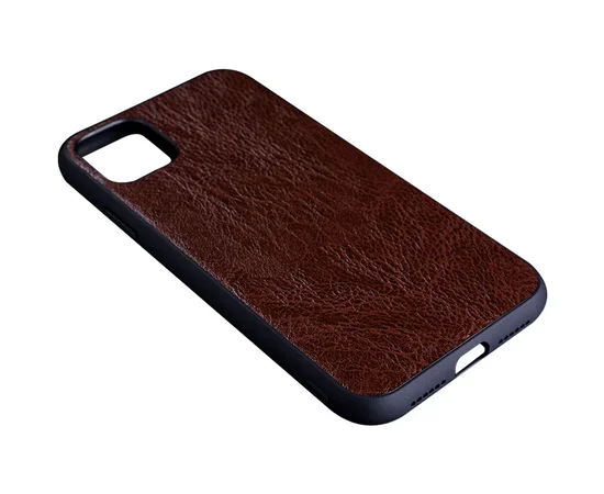 Кожаный чехол PU Retro classic для Apple iPhone 11 Pro Max (6.5") Темно-коричневый