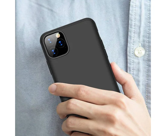 Пластиковая накладка GKK LikGus 360 градусов для Apple iPhone 11 Pro Max (6.5") Черный
