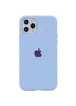 Чехол Silicone case (A) (с закрытым низом) для Apple iPhone 11 Pro Max (6.5") Голубой / Lilac Blue
