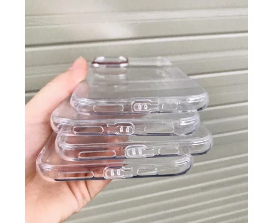 TPU чехол Epic clear flash для Apple iPhone 11 Pro Max (6.5") Бесцветный / Синий