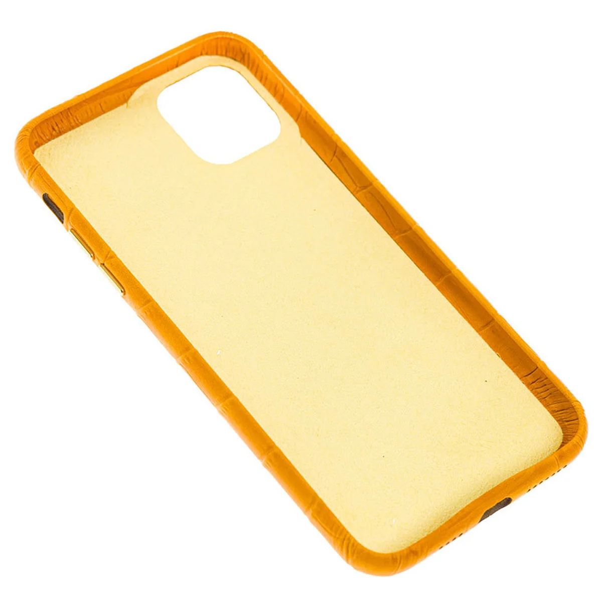 Кожаный чехол Croco Leather для Apple iPhone 11 Pro Max (6.5") Yellow