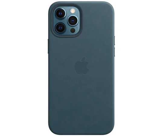 Кожаный чехол Leather Case (AAA) для Apple iPhone 11 Pro Max (6.5") Blue