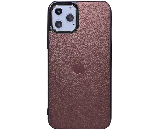 Кожаная накладка Epic Vivi Logo series для Apple iPhone 11 Pro Max (6.5") Коричневый