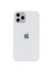 Чехол Silicone case (A) для Apple iPhone 11 Pro Max (6.5") Белый / White