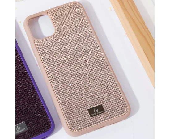 TPU чехол Bling World Grainy Diamonds для Apple iPhone 11 Pro Max (6.5") Rose Gold